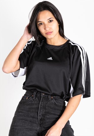 VINTAGE 80S ADIDAS FOOTBALL T-SHIRT / S2108