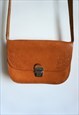 Vintage Brown Genuine Leather Hand Bag Small Purse