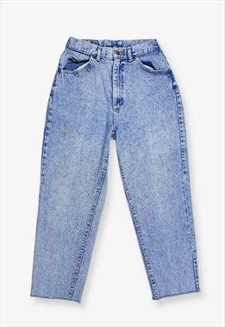 Vintage LEE Raw Hem Tapered Mom Jeans Blue W27 L25 BV14793