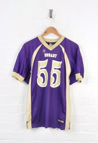 Vintage American Football Jersey Purple Medium