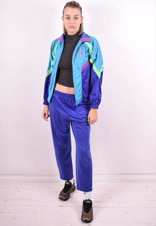 LOTTO WOMENS VINTAGE FULL TRACKSUIT SMALL MULTI 90'S