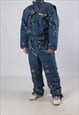 VINTAGE BODY CLUB FULL SKI SUIT SNOW SPORTS L 42" 44" (J92N)