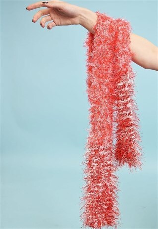 Y2K KITSCH FURY FLUFFY SCARF