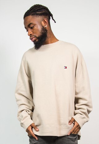 TOMMY HILFIGER 90'S BEIGE SWEATSHIRT