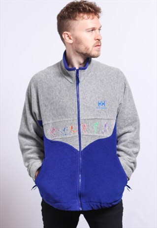 VINTAGE HELLY HANSEN ZIP UP FLEECE JACKET TOP