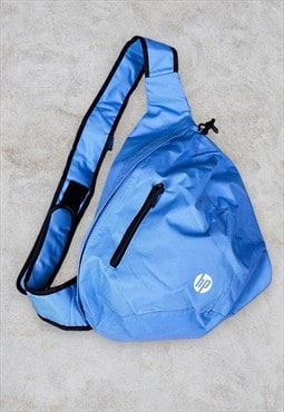 Vintage HP Blue Cross-Body Tri-Harness Sling Bag