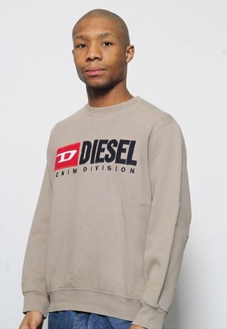 VINTAGE DIESEL LOGO SWEATSHIRT BROWN