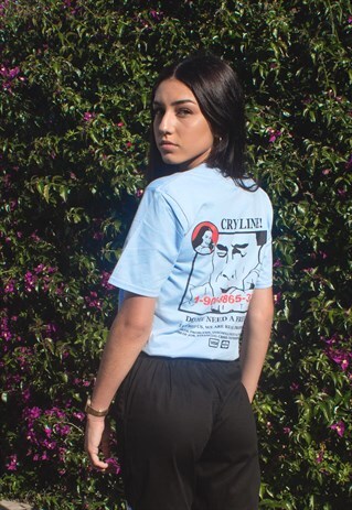 CRY LINE SKY GRAPHIC T-SHIRT