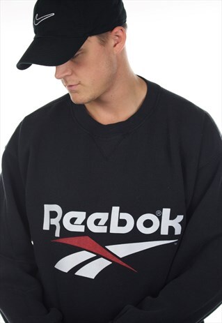 VINTAGE 90S REEBOK BIG LOGO SWEATSHIRT JUMPER