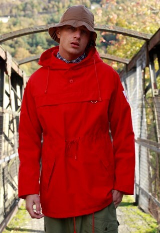80S NORWEGIAN 1/4 ZIP OVERHEAD SKI SMOCK JACKET