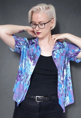 VINTAGE 90S ABSTRACT PRINT SHIRT