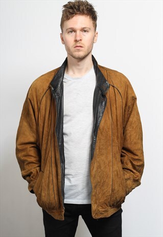 VINTAGE SUEDE BOMBER JACKET
