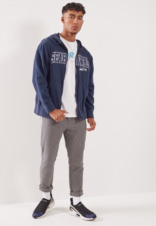 VINTAGE SEAHAWKS ZIP-UP HOODIE