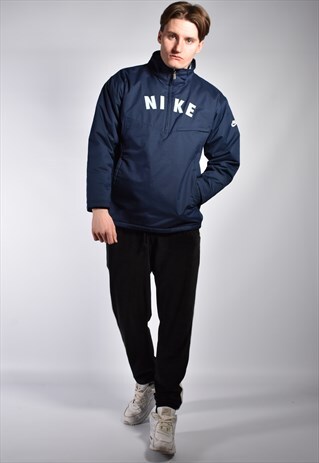 VINTAGE EARLY 2000S NIKE FLEECE PULLOVER JACKET