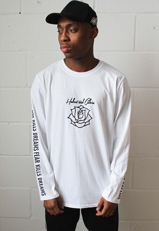 BLANK LONG SLEEVE FEAR T-SHIRT