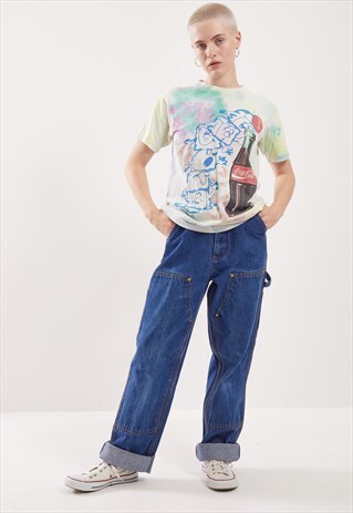 VINTAGE COCA COLA TIE DYE GRAPHIC T-SHIRT