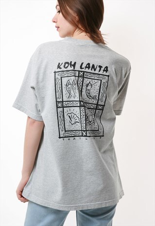 90S GRAPHIC THAILAND VINTAGE COTTON T-SHIRT 16658