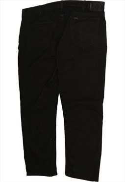 Vintage 90's Lee Trousers / Pants Straight Leg Baggy Black