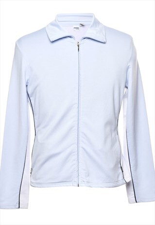 VINTAGE ZIP FRONT TRACK TOP - L