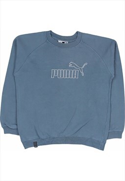 Vintage 90's Puma Sweatshirt Spellout Heavyweight