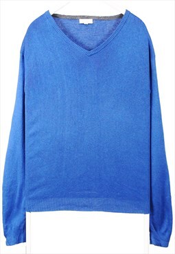 Vintage 90's Calvin Klein Jumper V Neck Long Sleeve Knitted