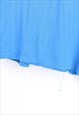 VINTAGE GAP T SHIRT BLUE SHORT SLEEVE WITH SPELL OUT LOGO 