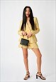 YELLOW TAILORED RELAXED BLAZER AND SHORTS CO ORD SET
