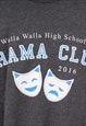 VINTAGE HANES DRAMA CLUB GREY SWEATSHIRT