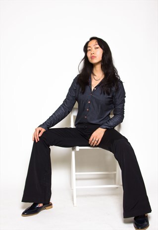 VINTAGE 90S ROCCOBAROCCO FLARED TROUSERS ID:7443
