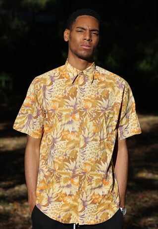 VINTAGE // 80'S // PATTERNED SHIRT