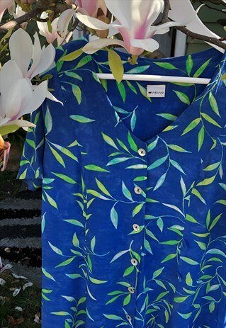 VINTAGE PLANT PRINT DRESS