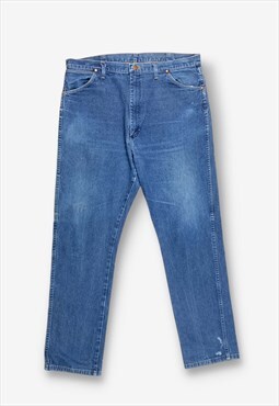 Vintage wrangler straight leg jeans mid blue w40 l34 BV20707