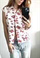 Flags Printed Novelty Top 