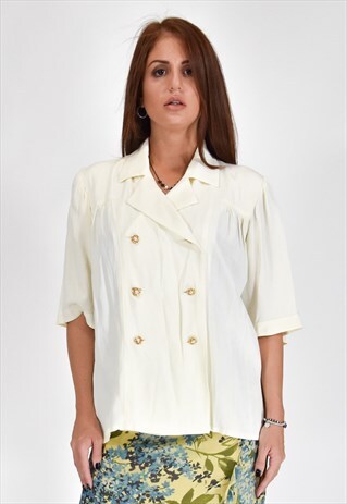 YVES SAINT LAURENT ELEGANT SHIRT WHITE