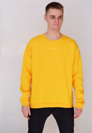 YELLOW BROKE ARTIST (WHITE) SWEATSHIRT