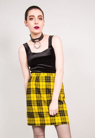 VINTAGE 90'S BLACK VELVET VEST TOP