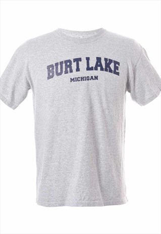 1990S BURT LAKE PRINTED T-SHIRT - M
