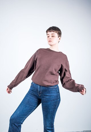VINTAGE 1990S BROWN SWEATER