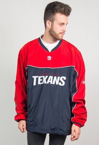REEBOK WINDBREAKER NFL HOUSTON TEXANS