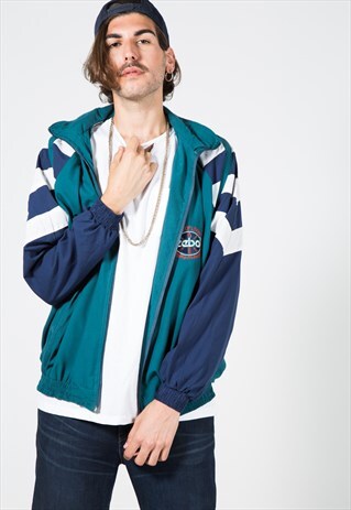 VINTAGE 80S REEBOK SHELL SPORT JACKET / S1392