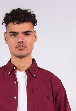 BURGUNDY RALPH LAUREN SHIRT