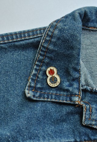 EIGHT OF MARCH, FLOWER FEMINIST 80S PIN BADGE