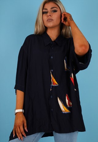 VINTAGE PATTERN SHIRT IN MULTI NS155