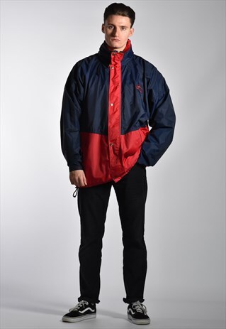 VINTAGE 1990S HELLY HANSEN HELLY-TECH WATERPROOF COAT