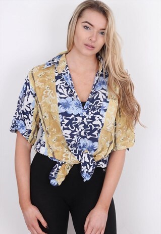 VINTAGE PATTERN SHIRT CVSS042