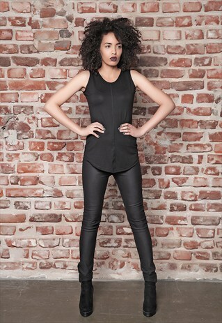 WHITE COTTON TEE/ V-CUT TANK-TOP/ PLUS SIZE TOP