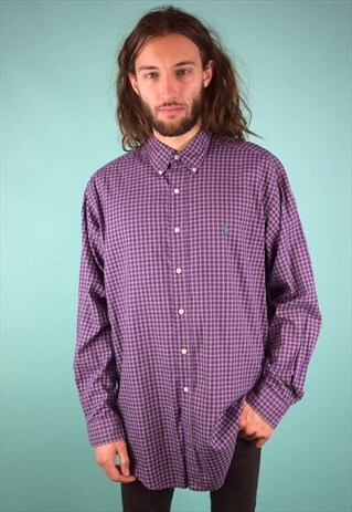 VINTAGE 90'S RALPH LAUREN CHECKED SHIRT