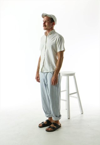 STRIPED LIGHT JEANS / PALE BLUE JEANS