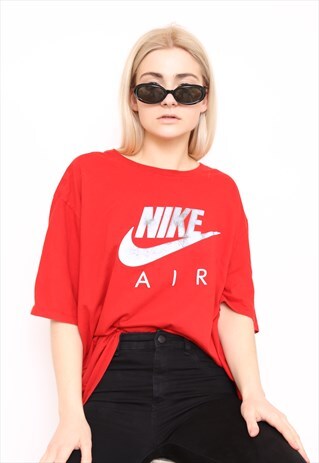 VINTAGE 90S NIKE RED TOP T-SHIRT