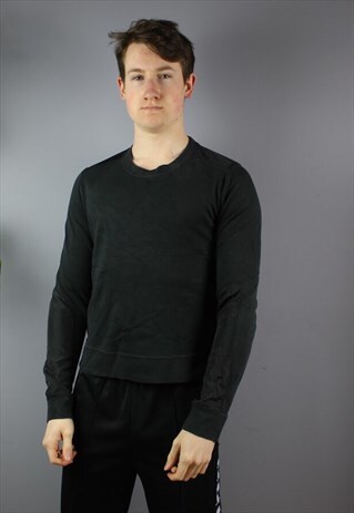VINTAGE NIKE SWEATSHIRT IN BLACK PRINTED LOGO